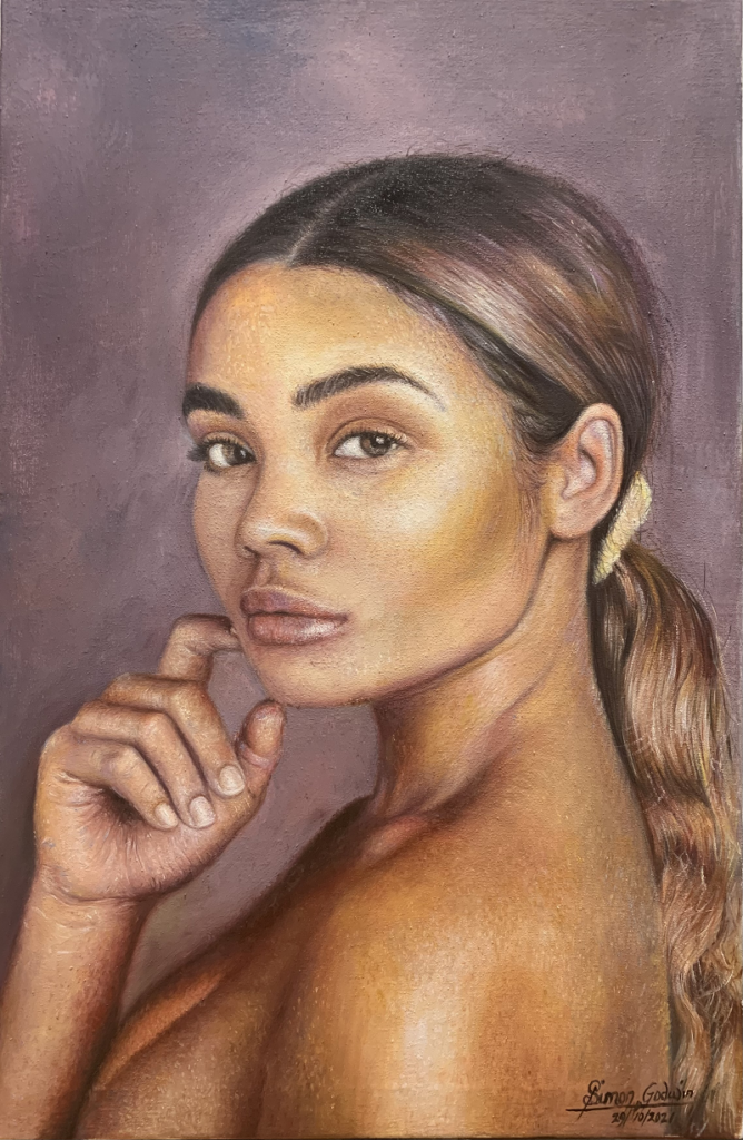 Afro Monalisa by Simon Erhimu