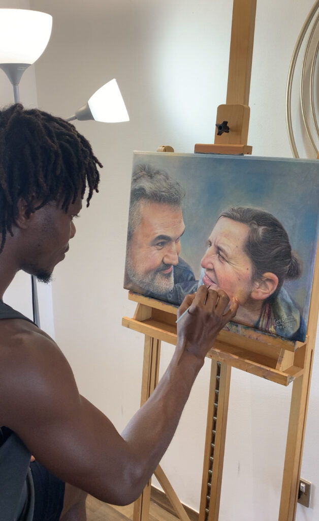 Simon Erhimu and in the studio